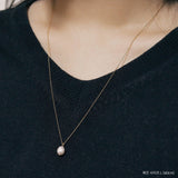 ドロップパール 14K ゴールドフィルネックレス / DROP PEARL 14K GOLDFILLED NECKLACE (L size)