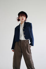 クラシックゴールドボタンジャケット/Classic Gold Button Jacket (2color)