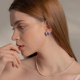 2022パントンマーブリングピアス/2022 Pantone Heart Marbling earring (BP)