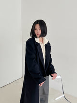 リブハーフジップアップニット / Ribbed Half Zip Up Knit (4color)