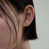 [シングルピアス] 14K ゴールドグリーンピアス / [single earring]14K gold green earring