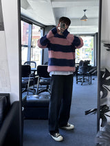 cander loosefit strip knit