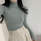 サムホールスリーブタートルネックTシャツ / Thumbhole Sleeve Turtleneck T-Shirt