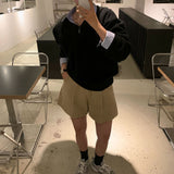 コーデュロイピンタックショーツ
