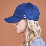 Stud Logo Wool Over Fit Ball Cap Navy