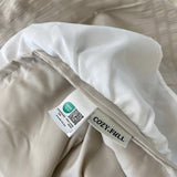 シャーリングラッフルサマーコンフォーターセット - Oatmeal beige - SS