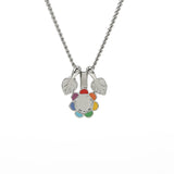 Rainbow Flower Necklace (6593086881910)