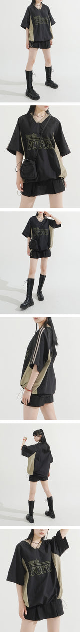Athletic Nylon short-sleeve Pullover