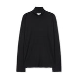 ハリスシルキータートルネックロングスリーブ / harris silky turtle neck long sleeve black
