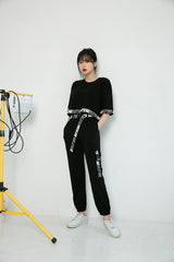 ウルトラバンドクロップTシャツ/TOP(8651) Ultra Band Crop Tee