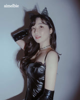メルビーザキャットシリーズ - アンティークキャットノブピアス / Melbie The Cat Series - Antique Cat Knobs Piercing (Silver ver.)