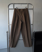 CRシャッフルツータックウールワイドパンツ (3 colors)