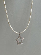 パールスターネックレス / pearl star necklace