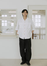 ユニセックスフォールディングシャツ/unisex folding shirts white