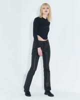 ピンタックジャージートップ / Pintuck Jersey Top _ Black