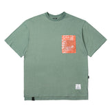 23 ペイズリーポケットオーバーサイズTシャツ / 23 PAISLEY POCKET OVERSIZED T-SHIRTS WHITE / WHITE MELANGE / BLACK / KHAKI