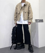 ワックス コーテッド クロップド ボンバージャケット / OWN Wax Coated Cropped Bomber Jacket (3 colors)