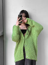 Leo Boucle Hair Cardigan (3color)