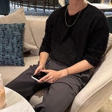 LMN フェルトアンゴララウンドニット