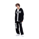 939 LOGO HOOD ZIP-UP (BLACK) (6610809454710)