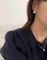 カーブドロップピアス / curve drop earring