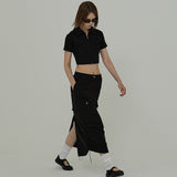 ガウススカート / GAUSS SKIRT IN BLACK