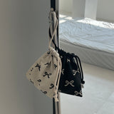 RIBBON STRING POUCH (2 color)