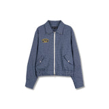 Bluesf 2WAYチェックショートブルゾン