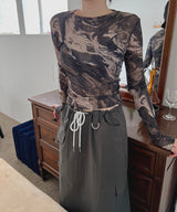 ギャラクシーシースルーTシャツ / Galaxy see-through T-shirt (3color)