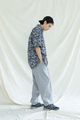 プレイン 1/2 シャツ / PLAIN PAISLEY 1/2 SHIRT NAVY