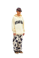 Pattern sweat pants ( BEIGE ) (6626182758518)