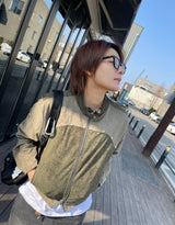 two-tone suede jacket 