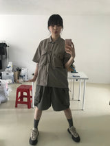 Safari nylon half shirt 