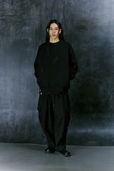 DIAGONAL-EMBROIDERY MTM (Black)