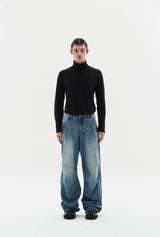 parachute wide denim blue