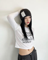 シーズンロゴセミウォーマークロップTシャツ