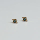 [シングルピアス] 14K ゴールドグリーンピアス / [single earring]14K gold green earring