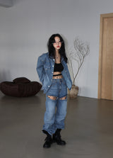 Bart Shirt Pad Jean Jacket
