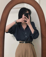 [7color] Paris Pintuck Loose Fit Shirt