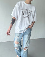 ブラーレタリングショートスリーブTシャツ / CH Blur Lettering Short-Sleeved T-Shirt (2 colors)