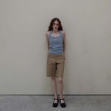 Blue Halter Neck Top