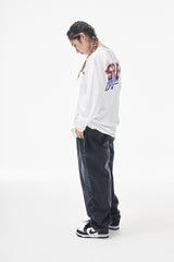 バギーデニムパンツ/MBSRCOPT102 MID90 BAGGY DENIM PANTS BLACK