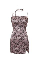 フローラルツーピース-スカート/FLORAL TWO PIECE-SKIRT[pink]
