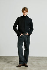 division mohair & soild knit black (6615479156854)