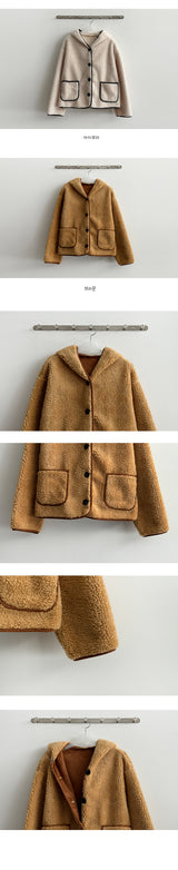 Kitapogul Wool Hooded Mustang Jacket
