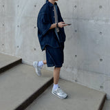 オンジェリーデニムワンタックハーフパンツ / On Jerry Denim One Tuck Half Pants