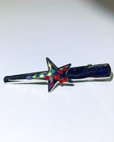 Silver big star multi cubic hairpin