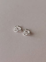 [92.5silver] ラインハートワンタッチピアス