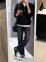 LMN ミックスセミジップアップニットウェア / LMN Mix Semi-Zipup Knitwear (11 colors)