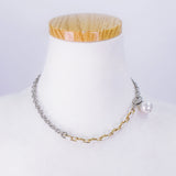 pearl mixed chain necklace